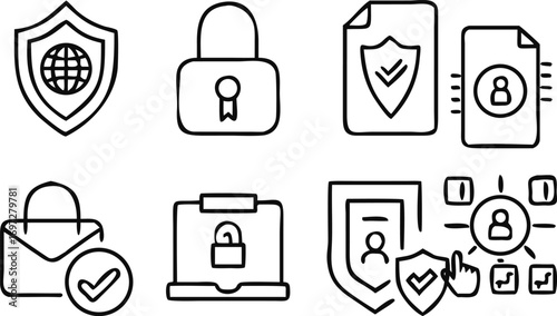 Increase Sales keywords with line icons
