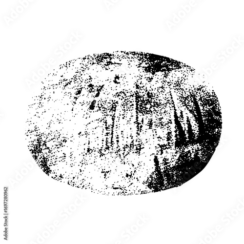 Vector Abstract pebble stone with textured surface.