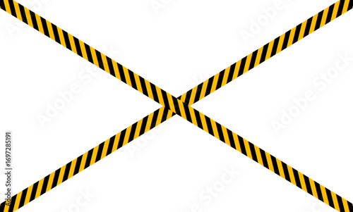 police crime scene cross stripes element