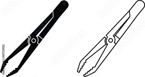 Find best tweezers vector graphic clip art design editable vector