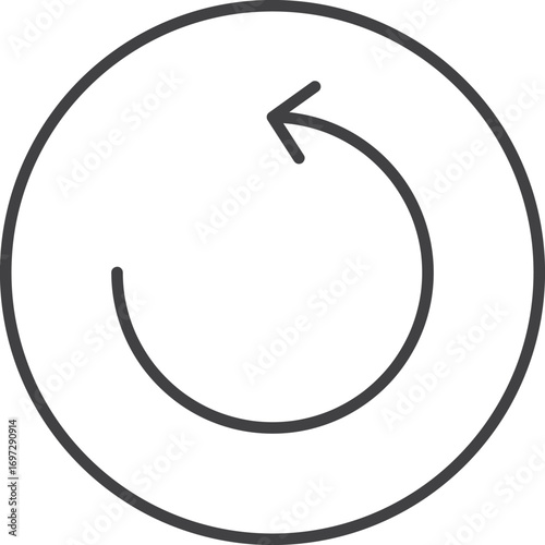 Minimalist Restorative Vector Outline Icon