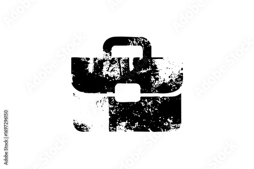 Vector Distressed padlock represents security and protection.