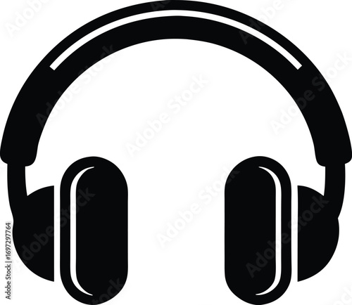Studio monitor headphone vector icon.