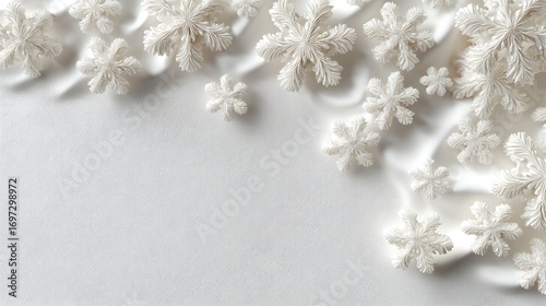  Embossed Snowflake Pattern In Soft White With Gentle 