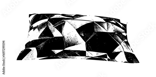Vector Abstract geometric shapes create a dynamic fragmented composition.