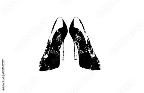 Vector Elegant high-heeled shoes