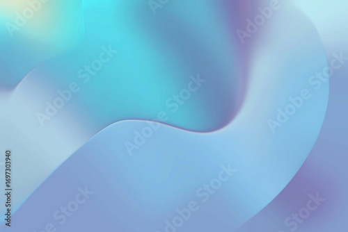 Abstract futurism hues blue shiny gradient with dynamic waves background.