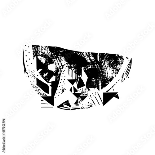 Vector Abstract geometric shapes create a dynamic fragmented composition.