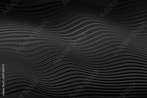 Illustrated on dark grey gradient metal, line wave optical illusion on shiny light effects background. Ideal as wallpaper,banner,sale brochure design or more use