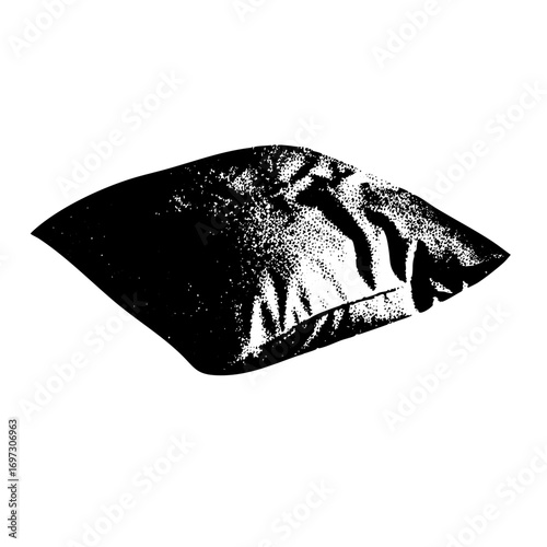 Vector Abstract black of a winking eye .