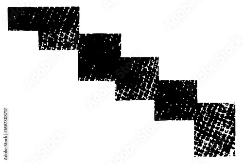 Vector Abstract geometric blocks create a descending stepped .