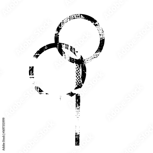 Vector Ancient key of life symbol .