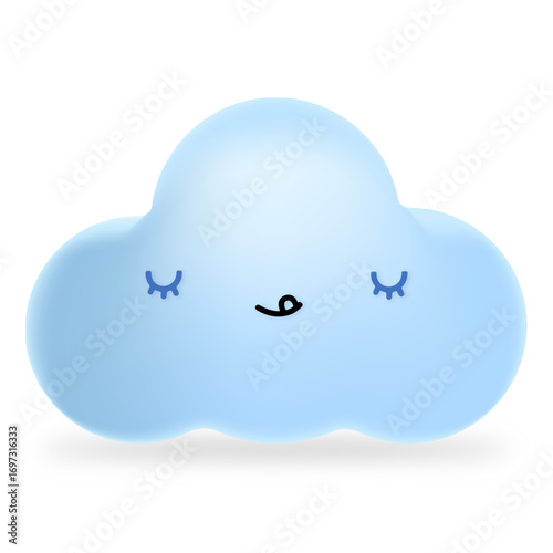 Cloud 3D Mascot Character Expression Stock Glassmorphism Infographic Cartoon Icon Asset Png Svg Images	
