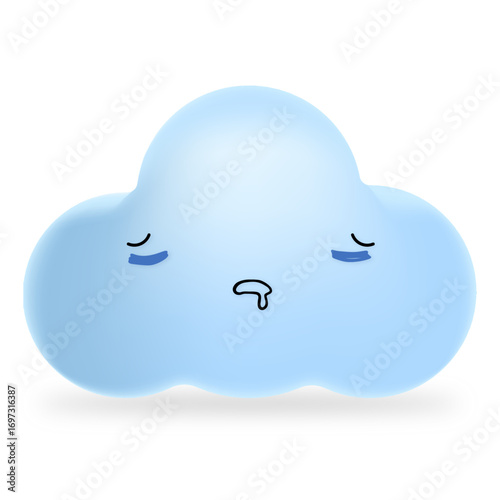 Cloud 3D Mascot Character Expression Stock Glassmorphism Infographic Cartoon Icon Asset Png Svg Images	

