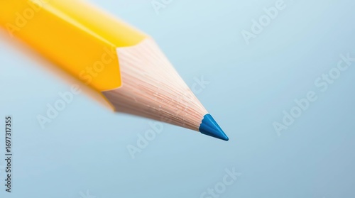Yellow Pencil Tip Closeup.