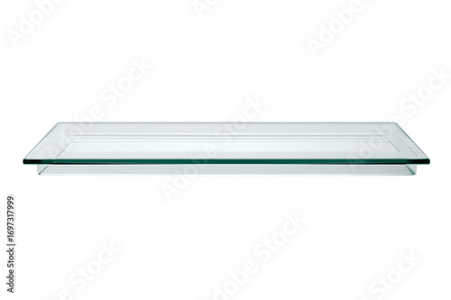 Elegant Rectangular Tempered Glass Shelf for Modern Decor