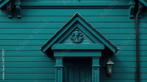 Teal House Entrance Detail.