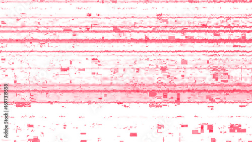 Neon Nightlife Tech Lines with Broken Digital Effect and Scan Lines. Techno glitch style backdrop. Glitched banner with TV noise, poster design template in futurism style. Data noise texture.