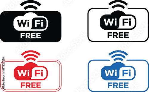 Free wifi hotspot connection internet access vector