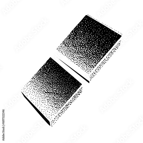 Vector Abstract dotted squares create a dynamic geometric composition.