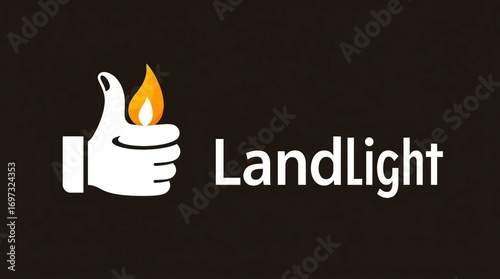 Thumbs Up Land Light Logo.