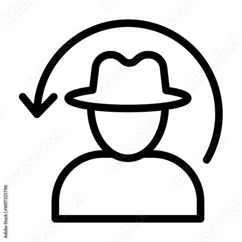 Malware Analysis Line Icon of Ethical Hacking Icon Set