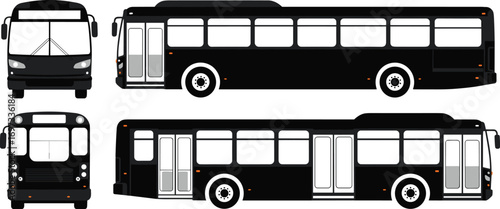 bus, modern, classic, vintage, public, transport, vehicle, front, side, view, comparison, design, transit, passenger, travel, city, coach, transportation, service, fleet