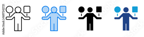 Compare icon set multiple style collection