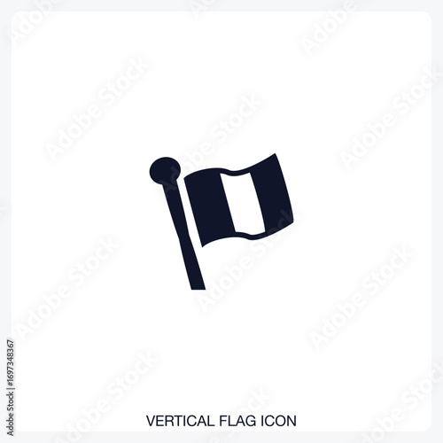 Vertical Flag Icon