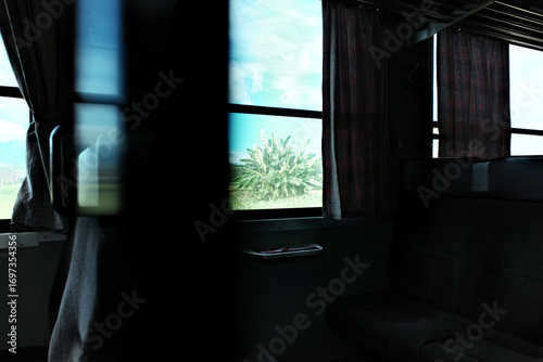 島原鉄道の車窓と田んぼと日本の原風景