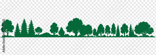 Forest green tree icon in flat modern style, representing nature, sustainability, eco-friendly growth, outdoor landscape, environment care, woodland conservation, natural greenery illustration symbol.