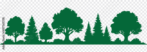 Forest green tree icon in flat modern style, representing nature, sustainability, eco-friendly growth, outdoor landscape, environment care, woodland conservation, natural greenery illustration symbol.