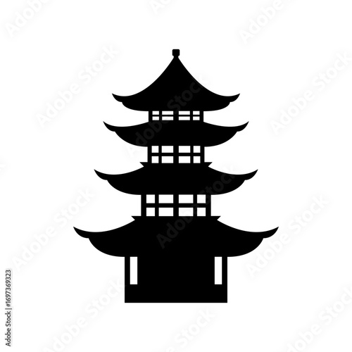Pagoda Vector Illustration