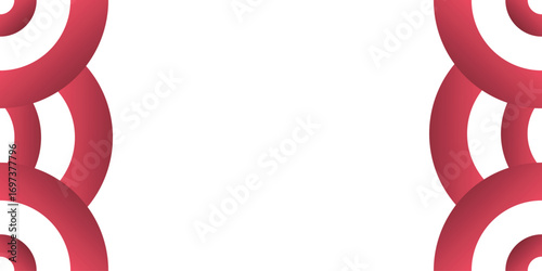 Elegant Vertical Concentric Circle Border