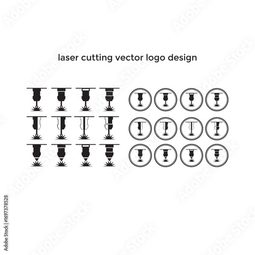 Laser Cutting Vector Logo Design