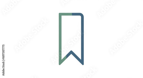 Illustration of a bookmark symbol of favorite, save, mark, tag, label, and reminder