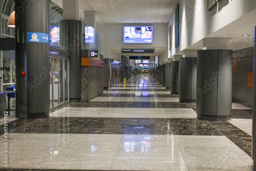 Canada Place hallway in the nigh