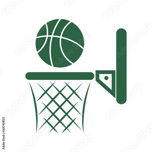 Basic basketball training icon