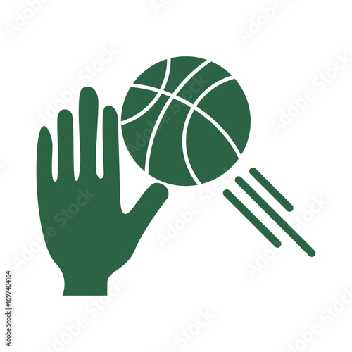 Basic basketball training icon