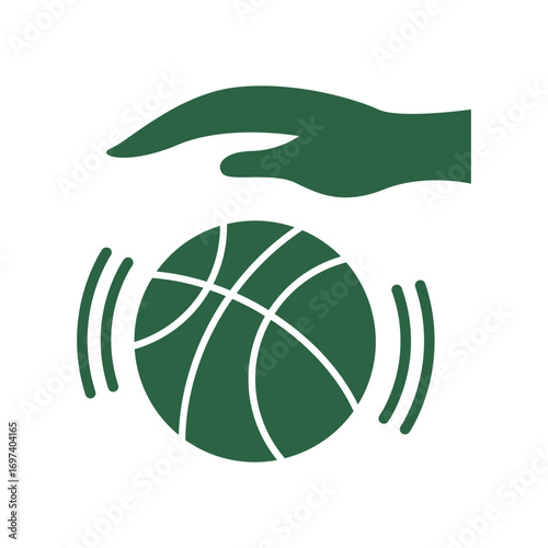 Basic basketball training icon