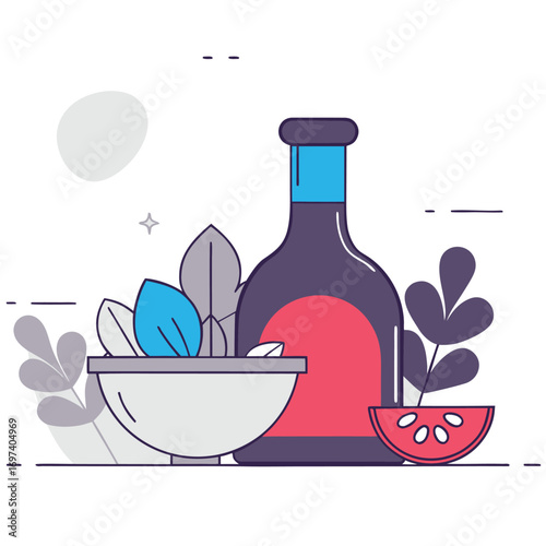 vinaigrette-isolated-on-pure-white-background-.eps