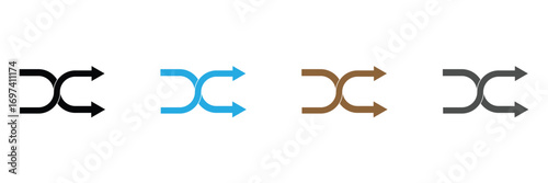 Shuffle icon Art design illustration .vector illustration. eps 10 .