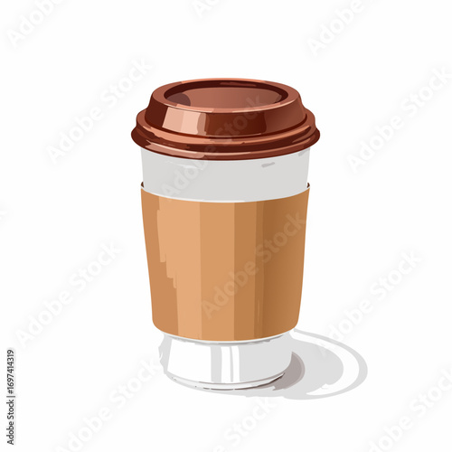 coffee cup isolated on white