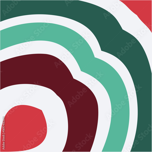 Festive christmas abstract background with swirling colorful shapes and winter holiday elements creating a vibrant and joyful celebration.