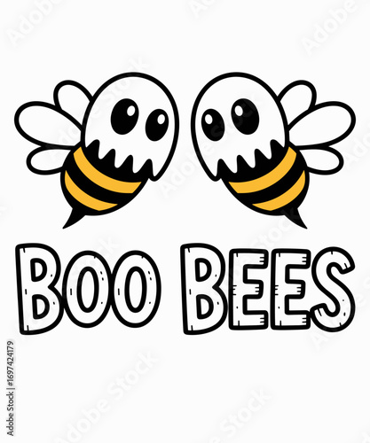 Boo Bees Ghosts Boobees Funny Halloween