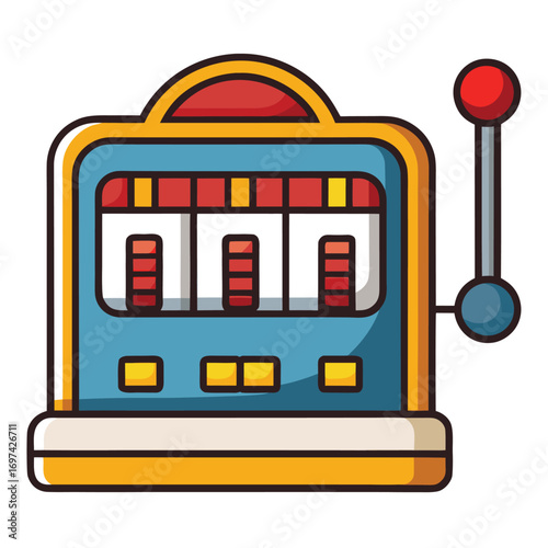 Vector slot machine icon
