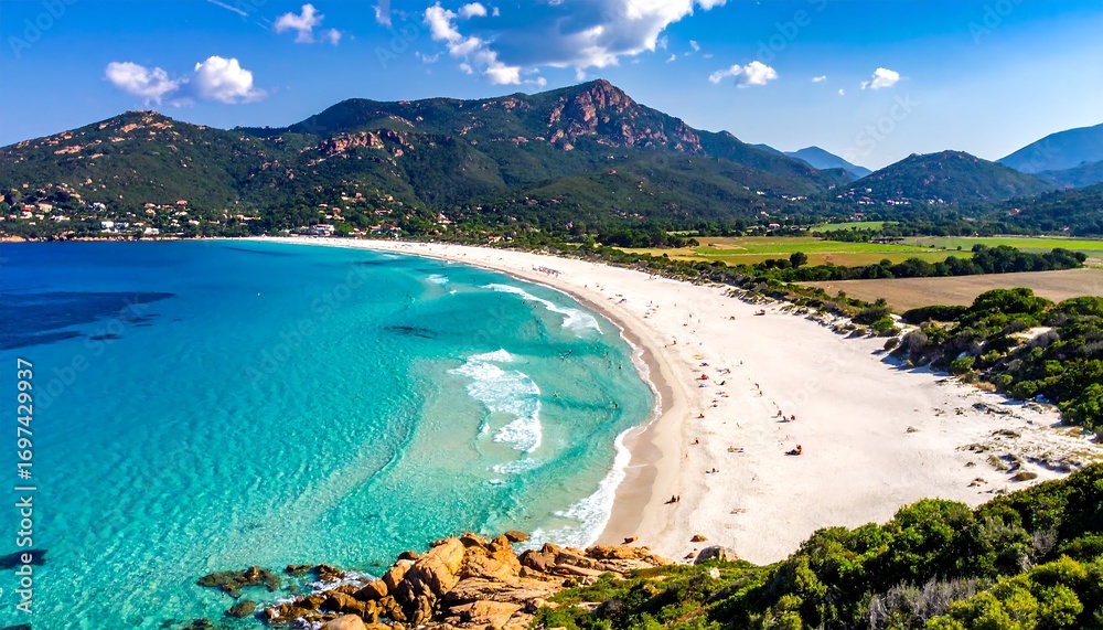 Fototapeta premium Panoramic beach view (1)