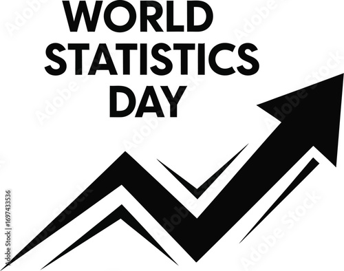 World statistics day with arrow pointing up