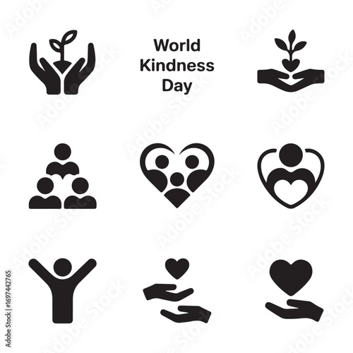 vector set of human hands icons