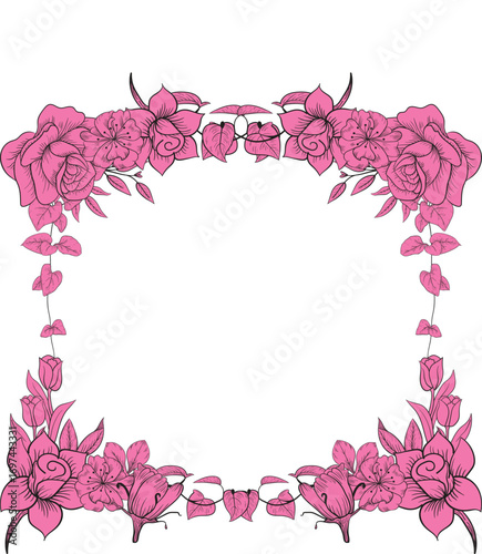 Make a Professional Flower Illustration Vector Clipart